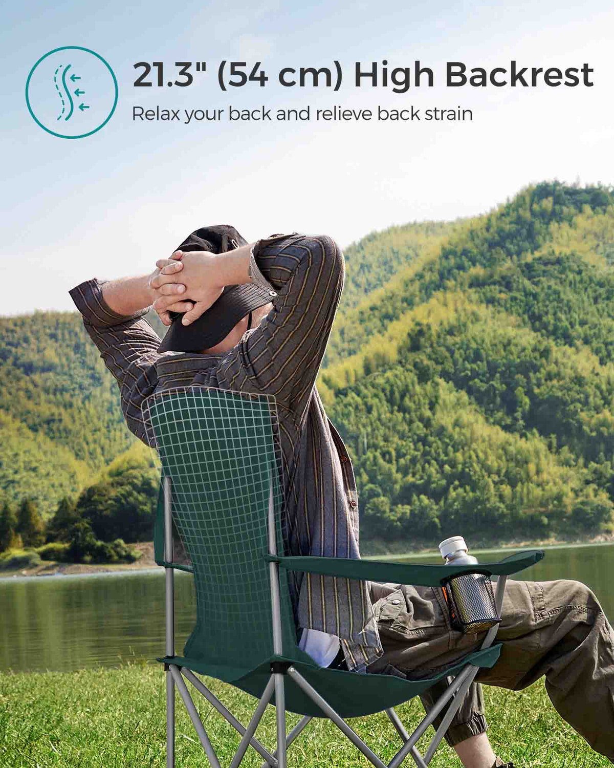 Set of 2 Folding Camping Chairs - image 19