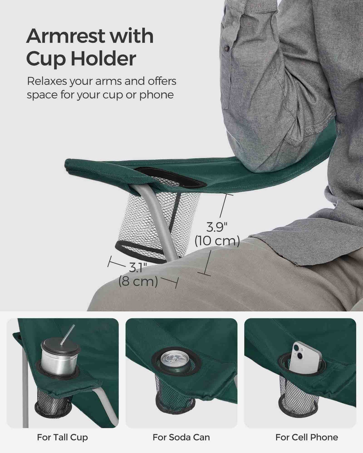 Set of 2 Folding Camping Chairs - image 22