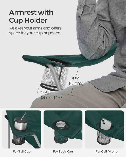 Set of 2 Folding Camping Chairs - image 22