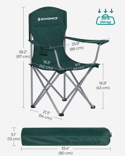 Set of 2 Folding Camping Chairs - image 23