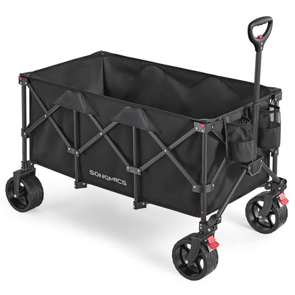Foldable Garden Camping Trolley 150 kg 200 L Ink Black - image 1