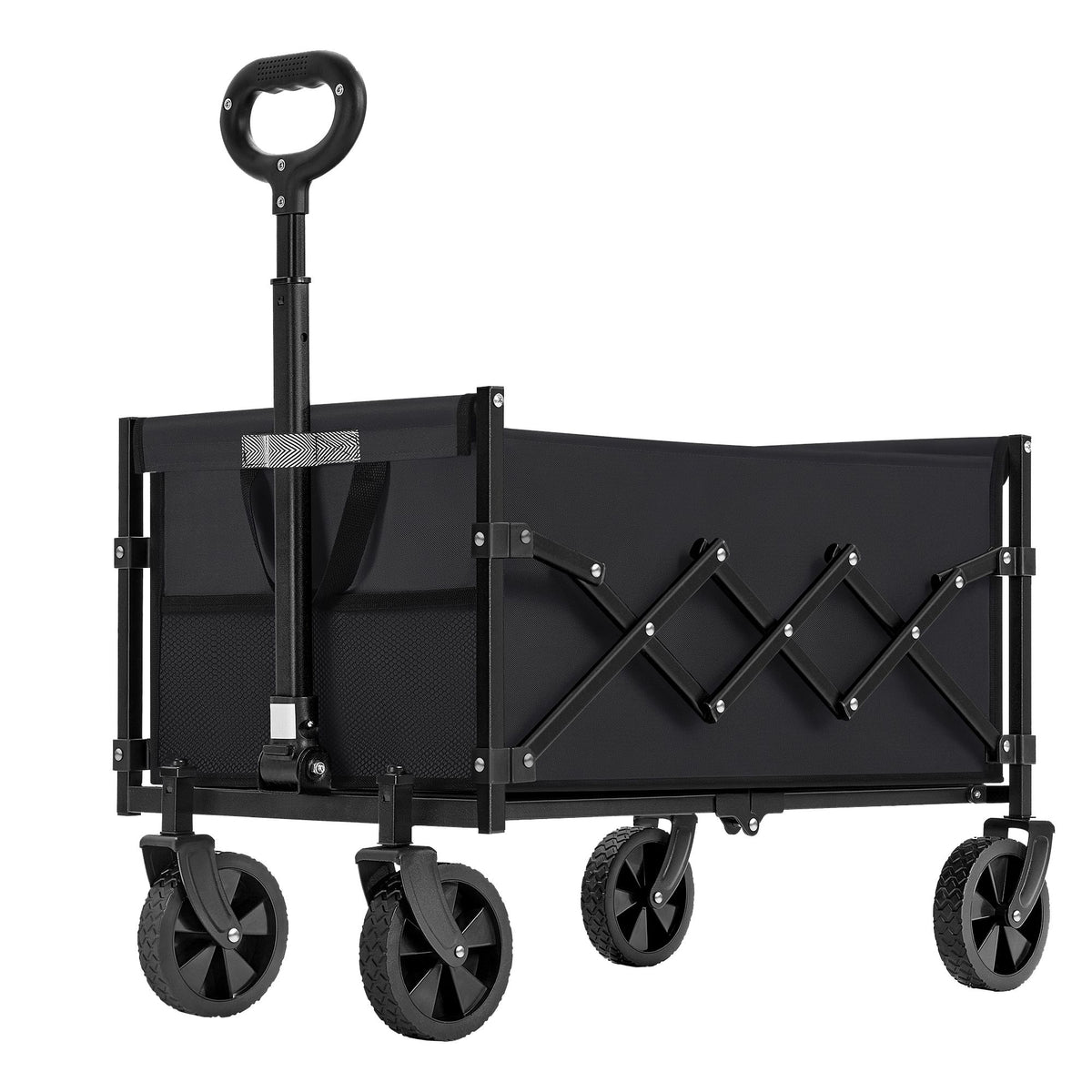 Outdoor Utility Wagon, Folding Garden Cart with Adjustable Handle - image 1