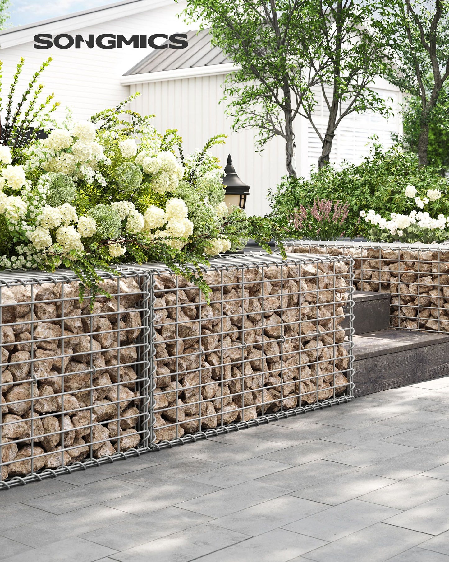 Gabion Basket, Metal Gabion Cages for Stones 100 x 50 x 30 cm - image 48