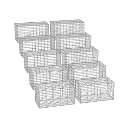 Gabion Basket Garden Fence 100 x 50 x 50 cm - image 37