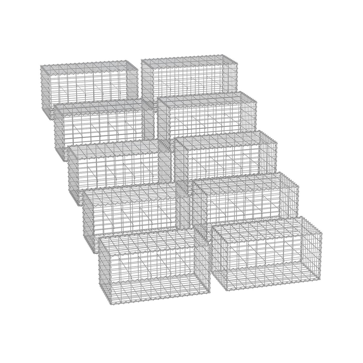 Gabion Basket Garden Fence 100 x 50 x 50 cm - image 38