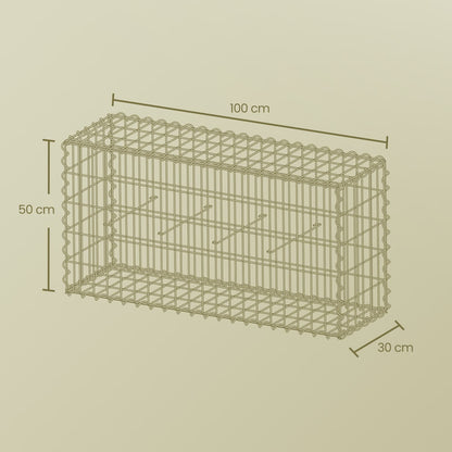 Gabion, metal gabion with mesh 100 x 50 x 30 cm, single pack - image 30