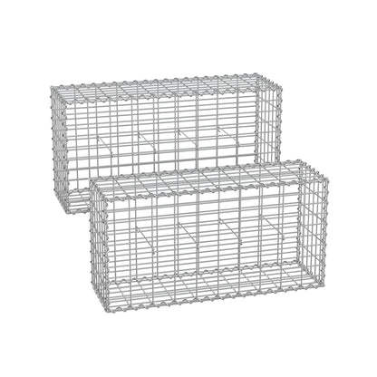 Gabion Basket, Metal Gabion Cages for Stones 100 x 50 x 30 cm - image 20