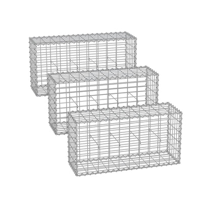 Gabion Basket, Metal Gabion Cages for Stones 100 x 50 x 30 cm - image 10