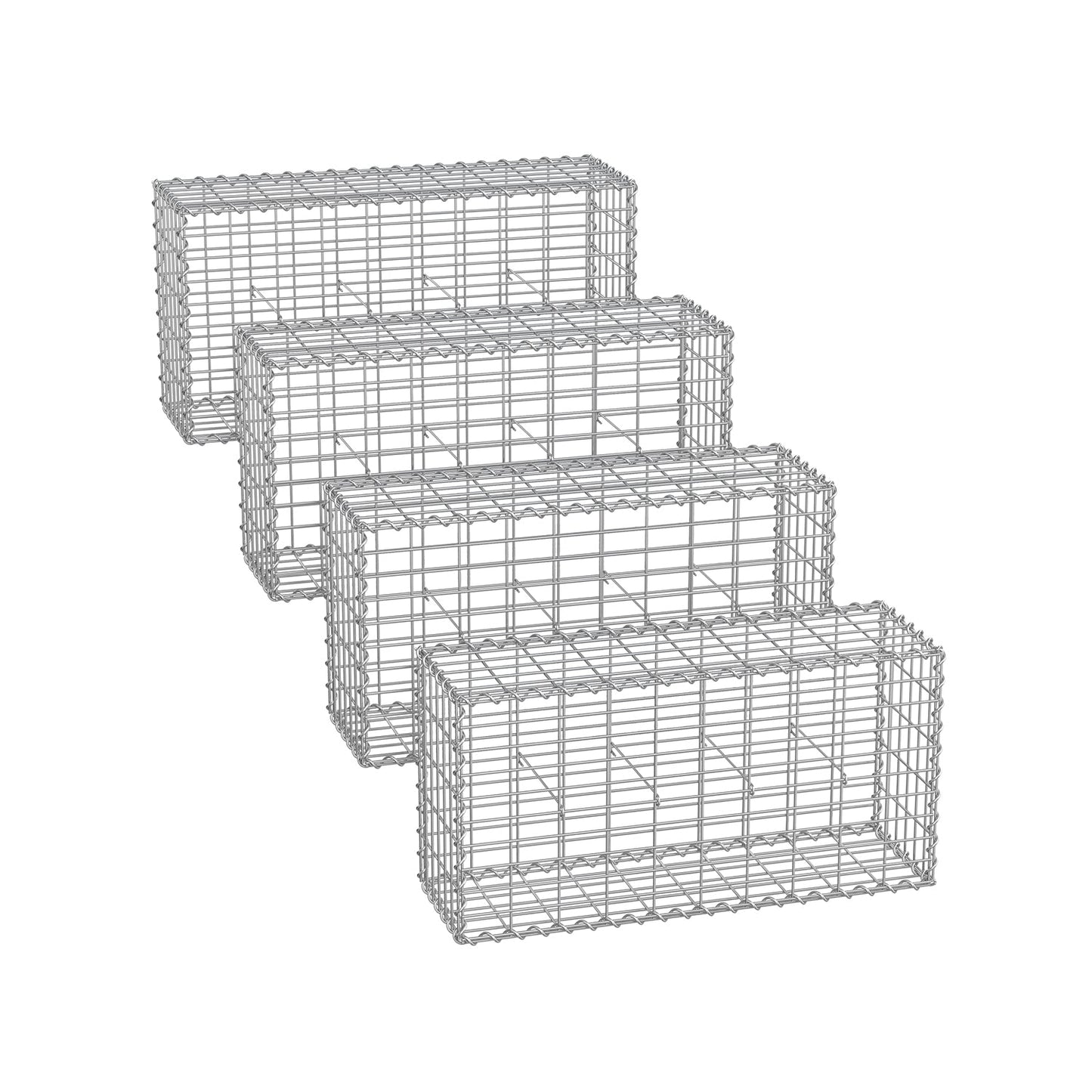 Gabion Basket, Metal Gabion Cages for Stones 100 x 50 x 30 cm - image 37