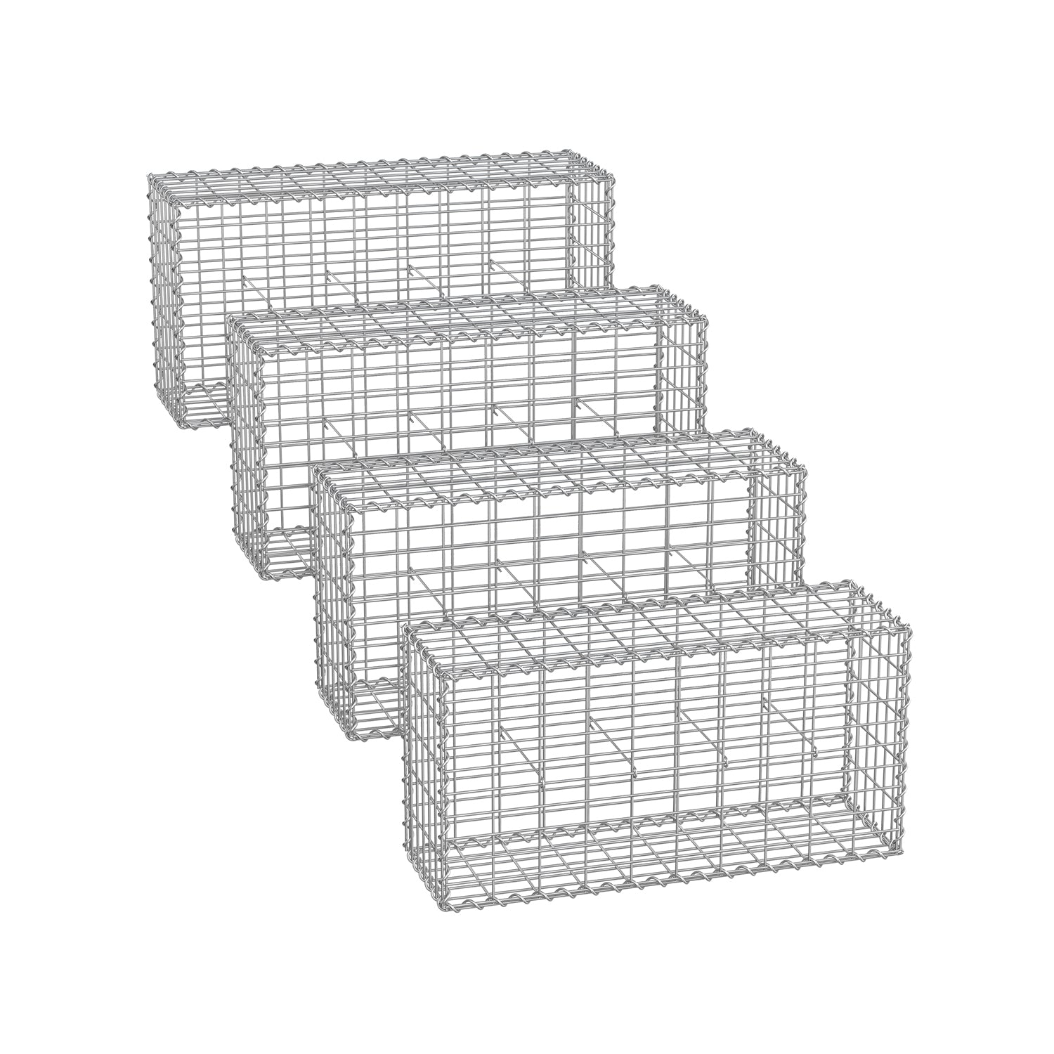 Gabion Basket, Metal Gabion Cages for Stones 100 x 50 x 30 cm - image 38