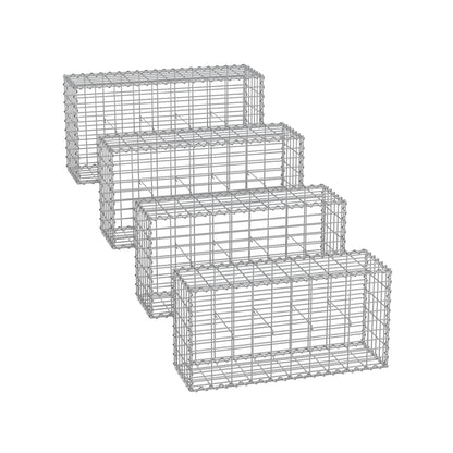 Gabion Basket, Metal Gabion Cages for Stones 100 x 50 x 30 cm - image 38