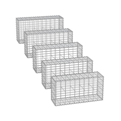 Gabion Basket, Metal Gabion Cages for Stones 100 x 50 x 30 cm - image 28
