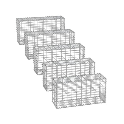 Gabion Basket, Metal Gabion Cages for Stones 100 x 50 x 30 cm - image 29