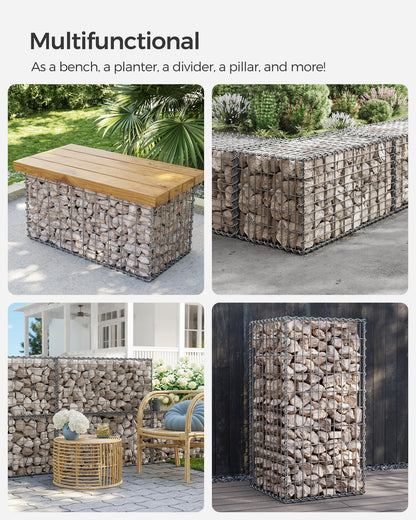 Gabion Basket Garden Fence 100 x 50 x 50 cm - image 36