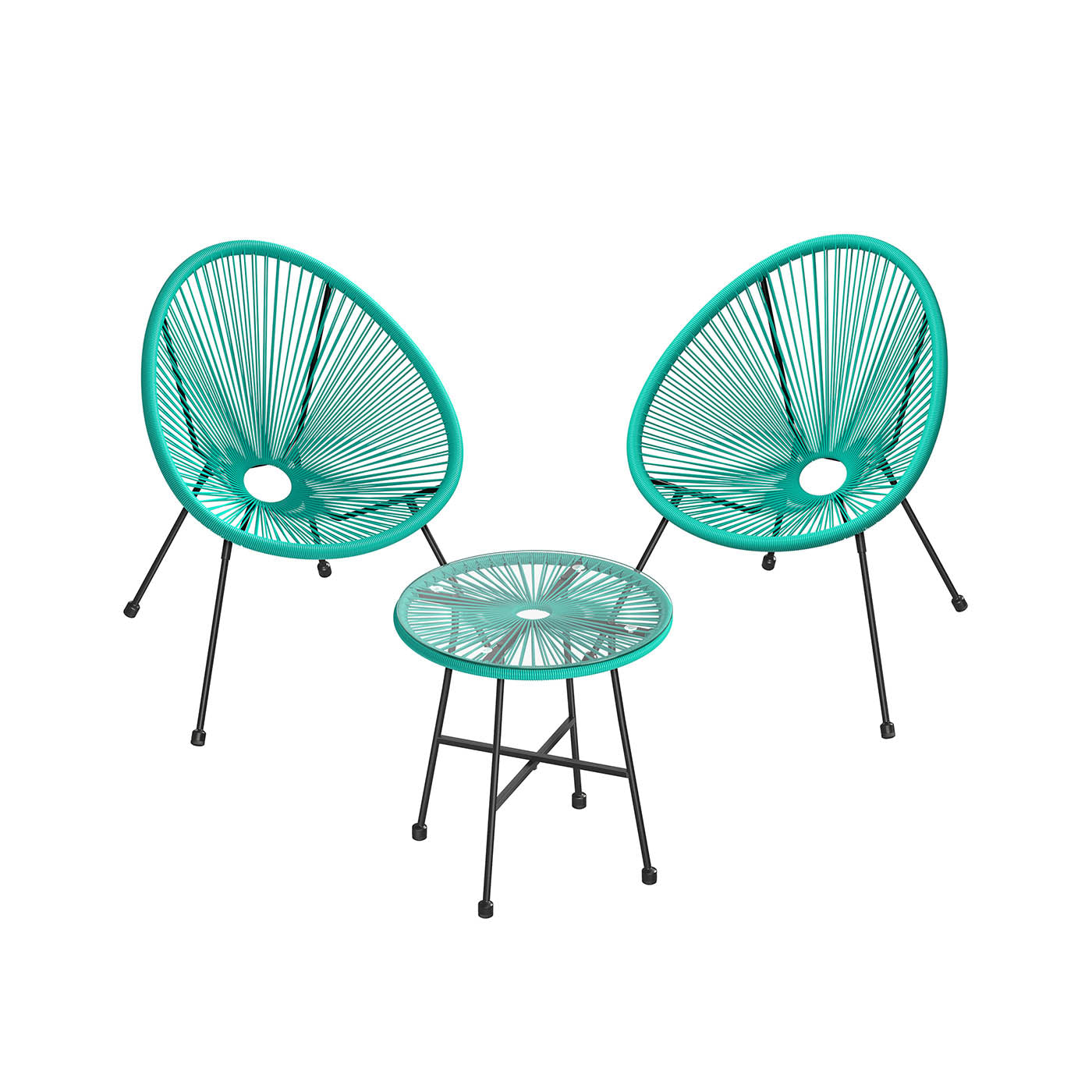 Set of 3 Acapulco Chair with Table - image 2