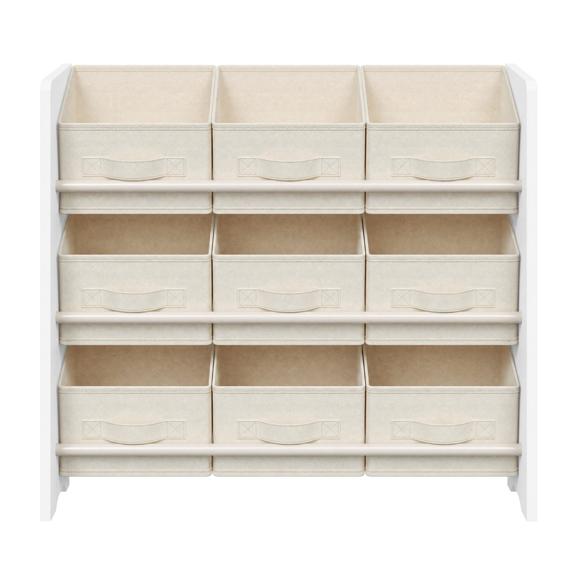 Toy Organiser, Kid Toy Shelf with 9 Non-Woven Fabric Boxes, for Children's Room and Playroom - image 1