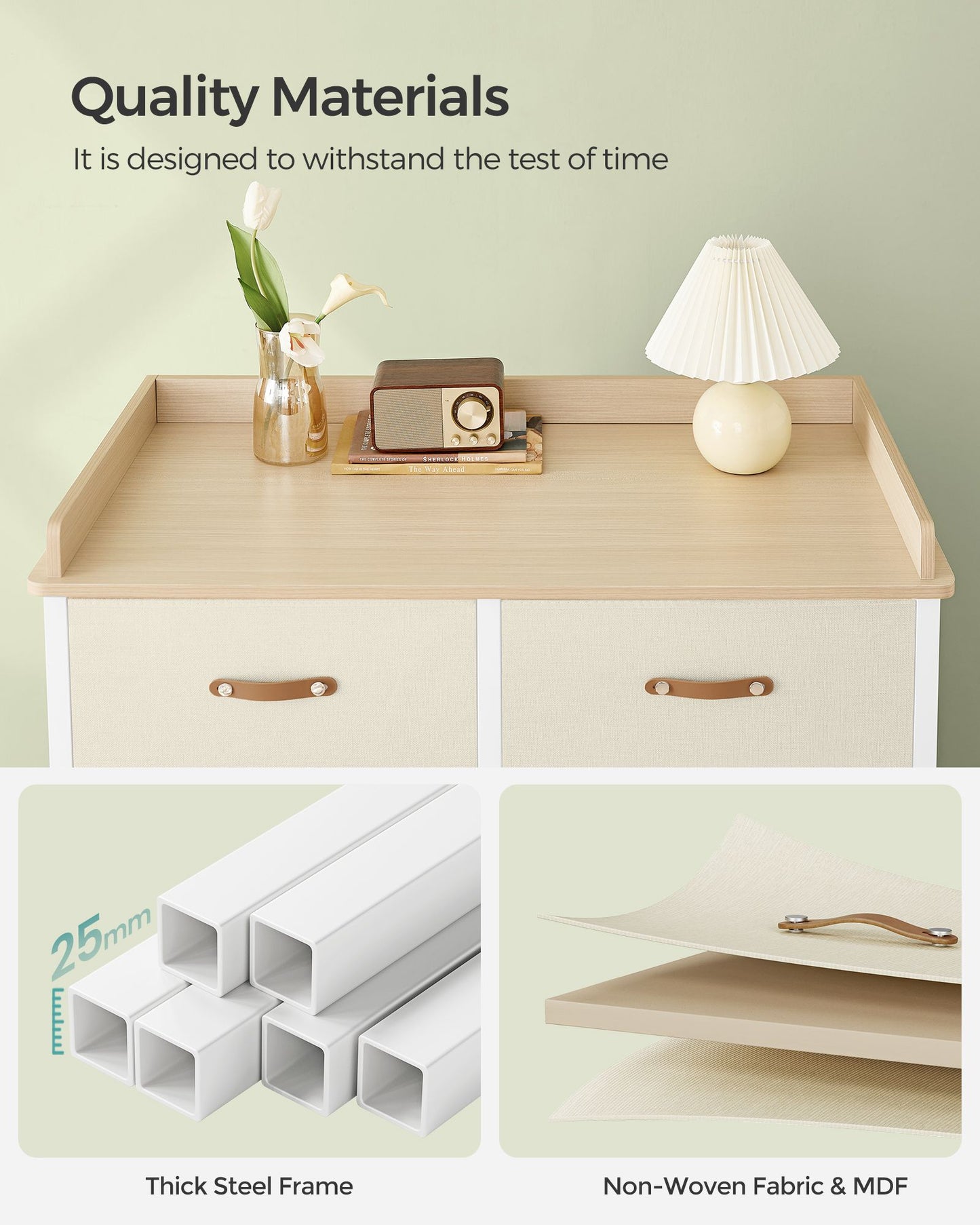 Water-Resistant Kids Dresser with 6 Drawers