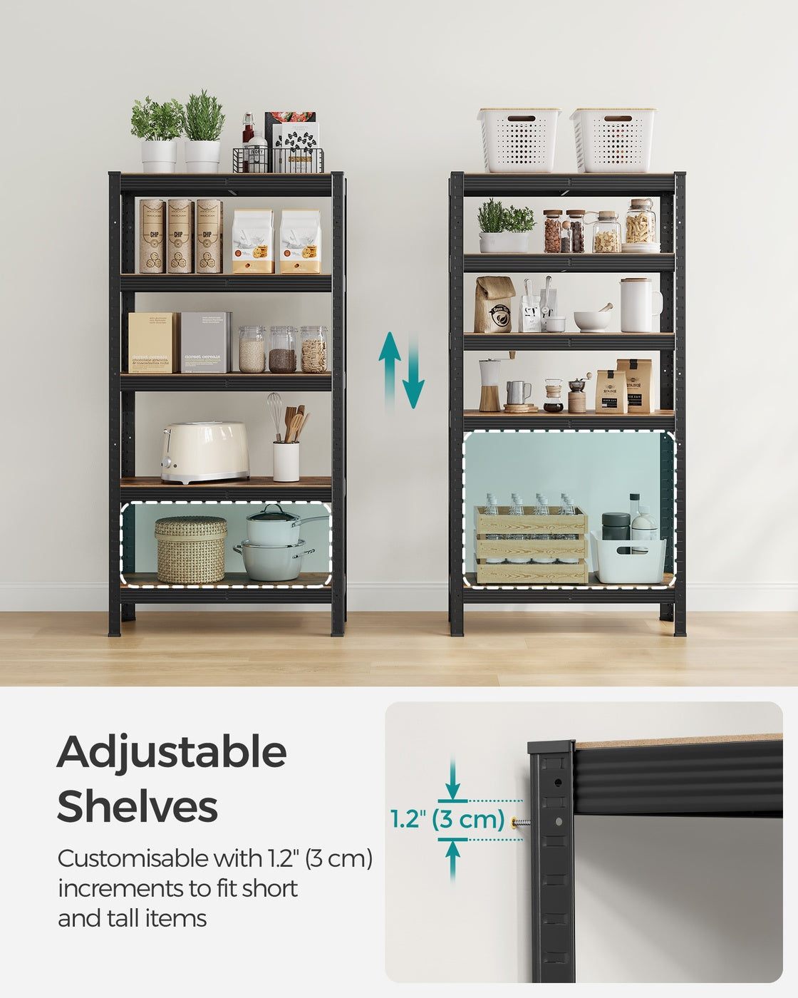 Set of 2 Silver Garage Shelving - image 34