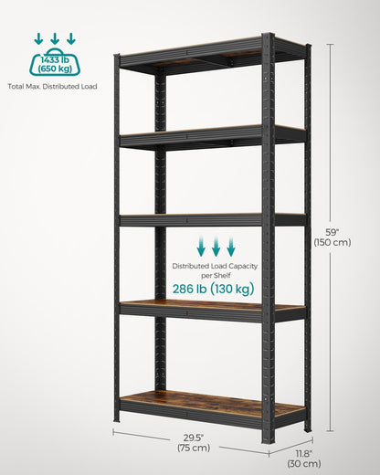 Set of 2 Silver Garage Shelving - image 37