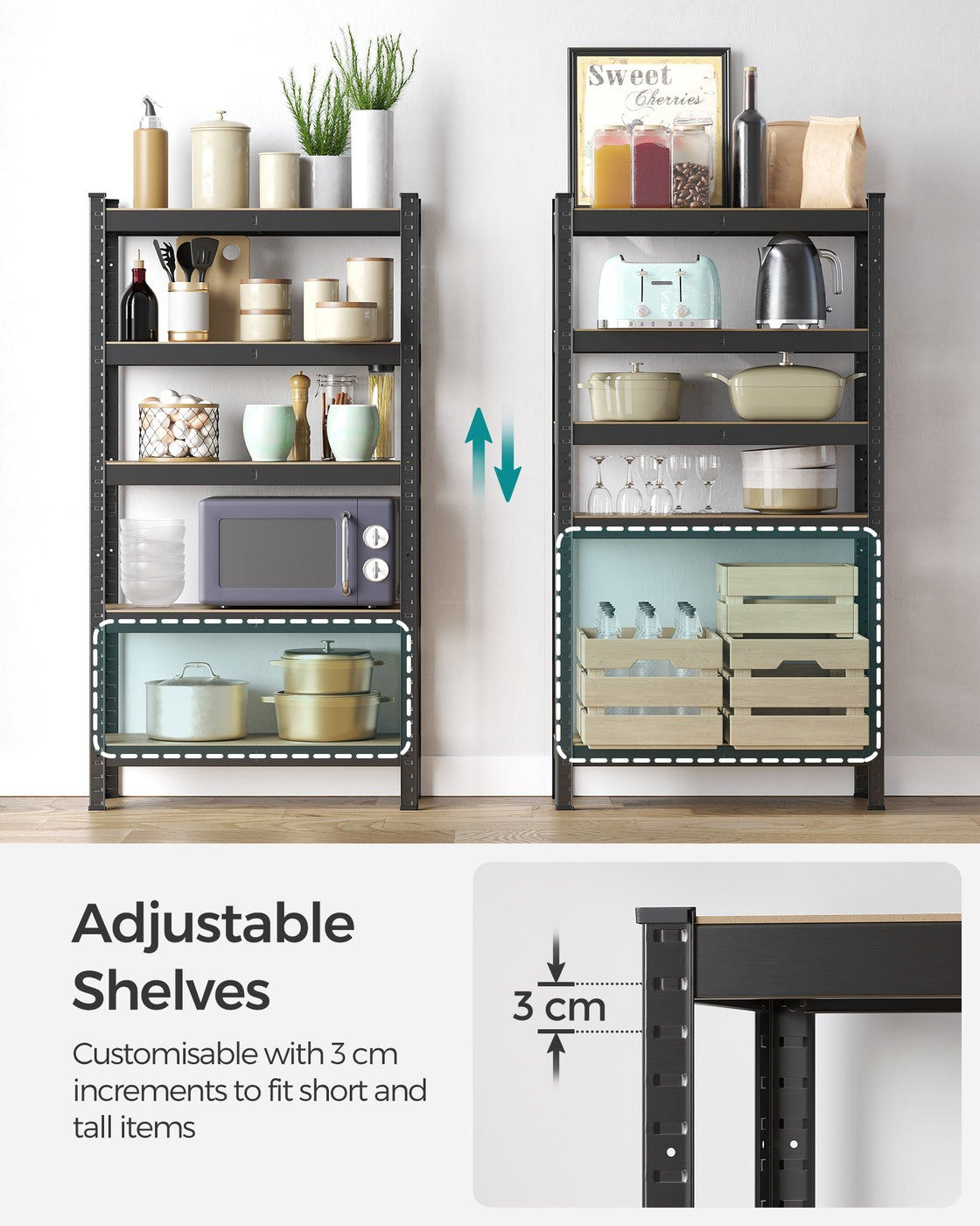 Set of 2 Silver Garage Shelving - image 14