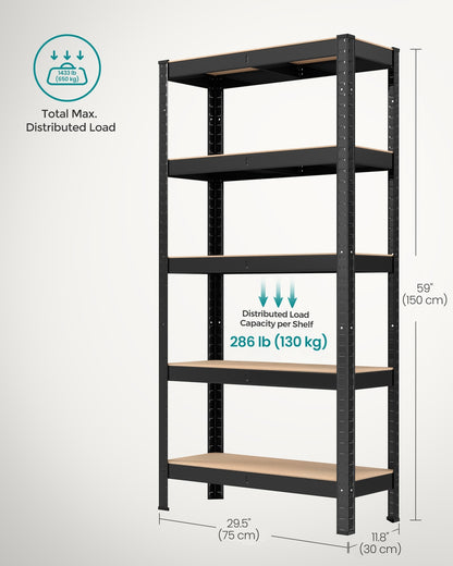 Set of 2 Silver Garage Shelving - image 17