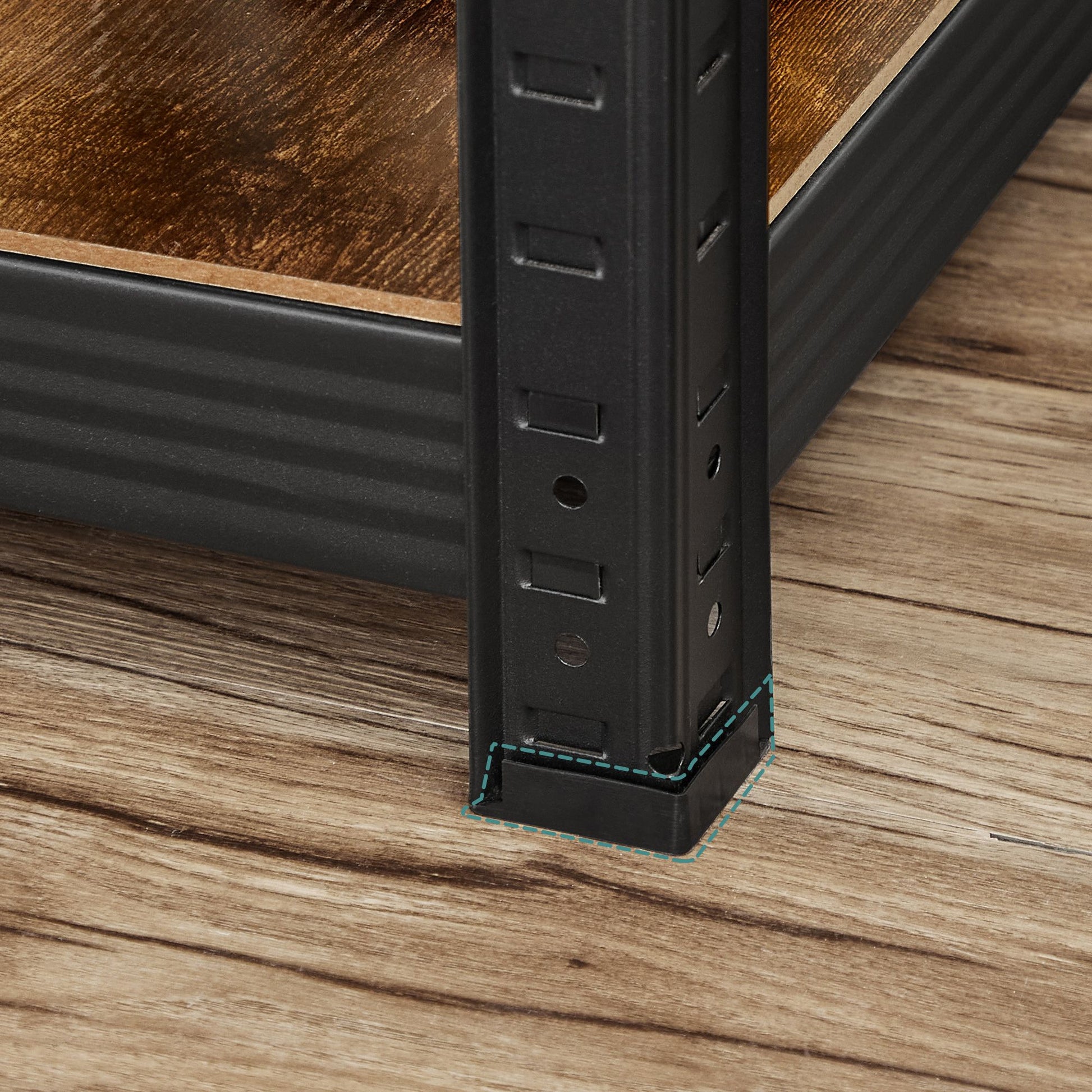 5-Tier Steel Shelving Unit,bookshelf 37 x 37 x 150 cm - image 12