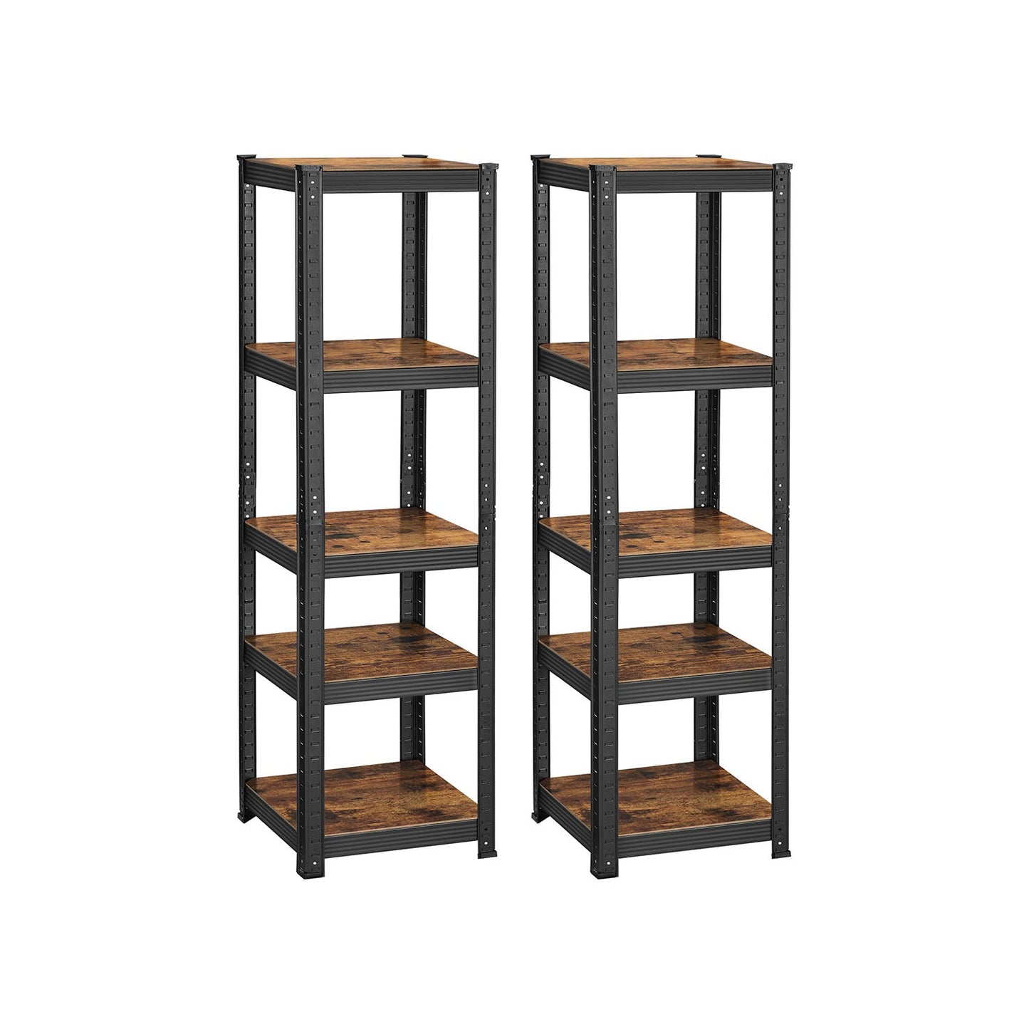5-Tier Steel Shelving Unit,bookshelf 37 x 37 x 150 cm - image 13