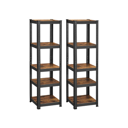 5-Tier Steel Shelving Unit,bookshelf 37 x 37 x 150 cm - image 13