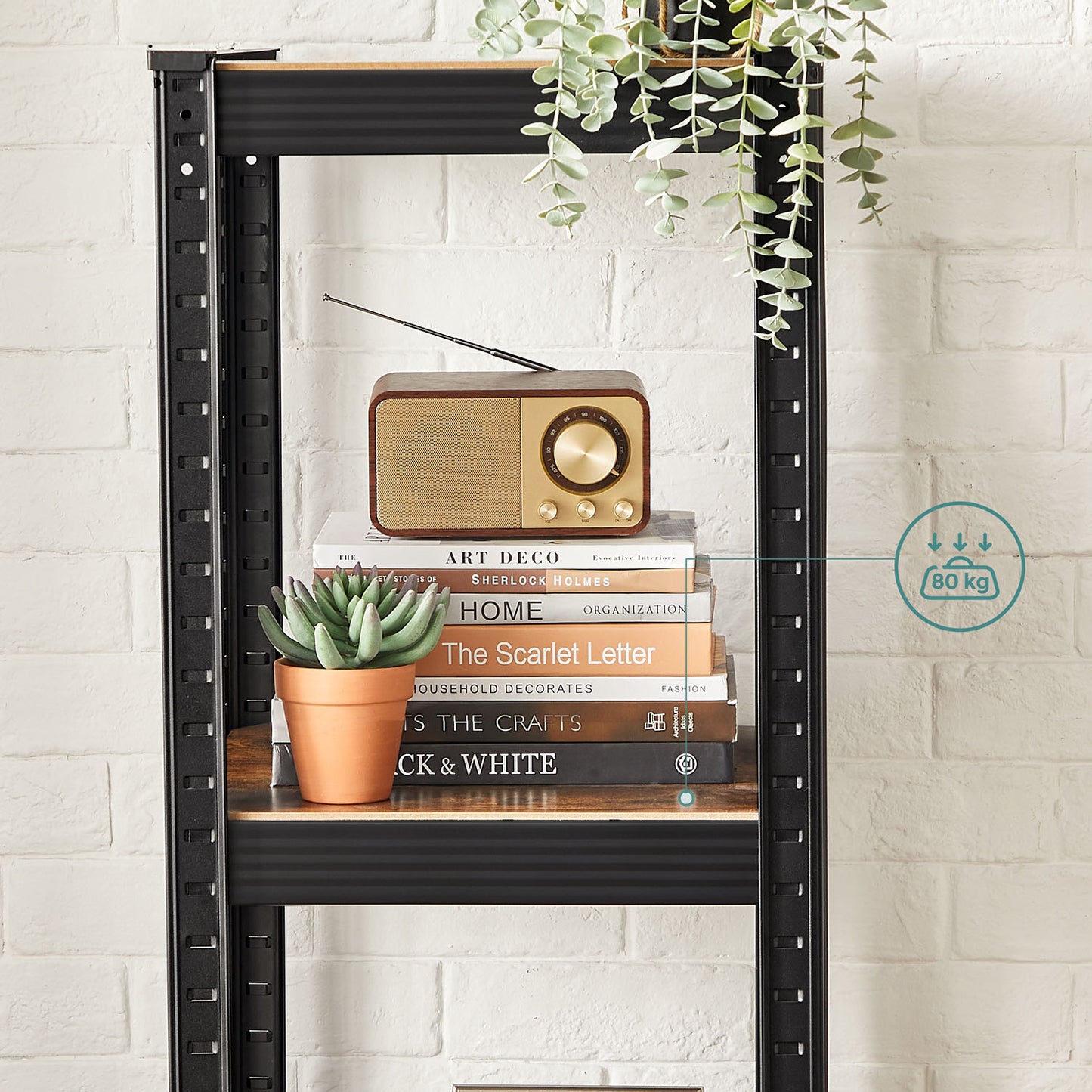 5-Tier Steel Shelving Unit,bookshelf 37 x 37 x 150 cm - image 18