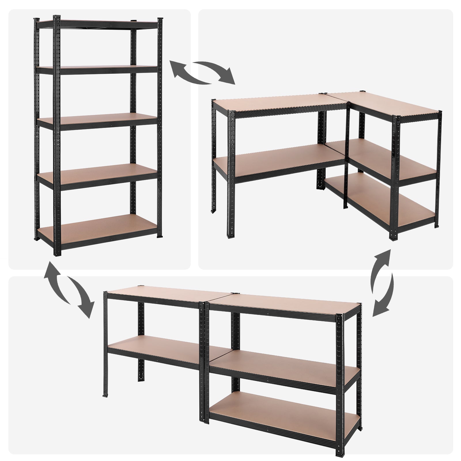 5-Tier Steel Shelving Unit 40 x 90 x 180 cm - image 6