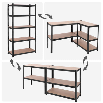 5-Tier Steel Shelving Unit 40 x 90 x 180 cm - image 6
