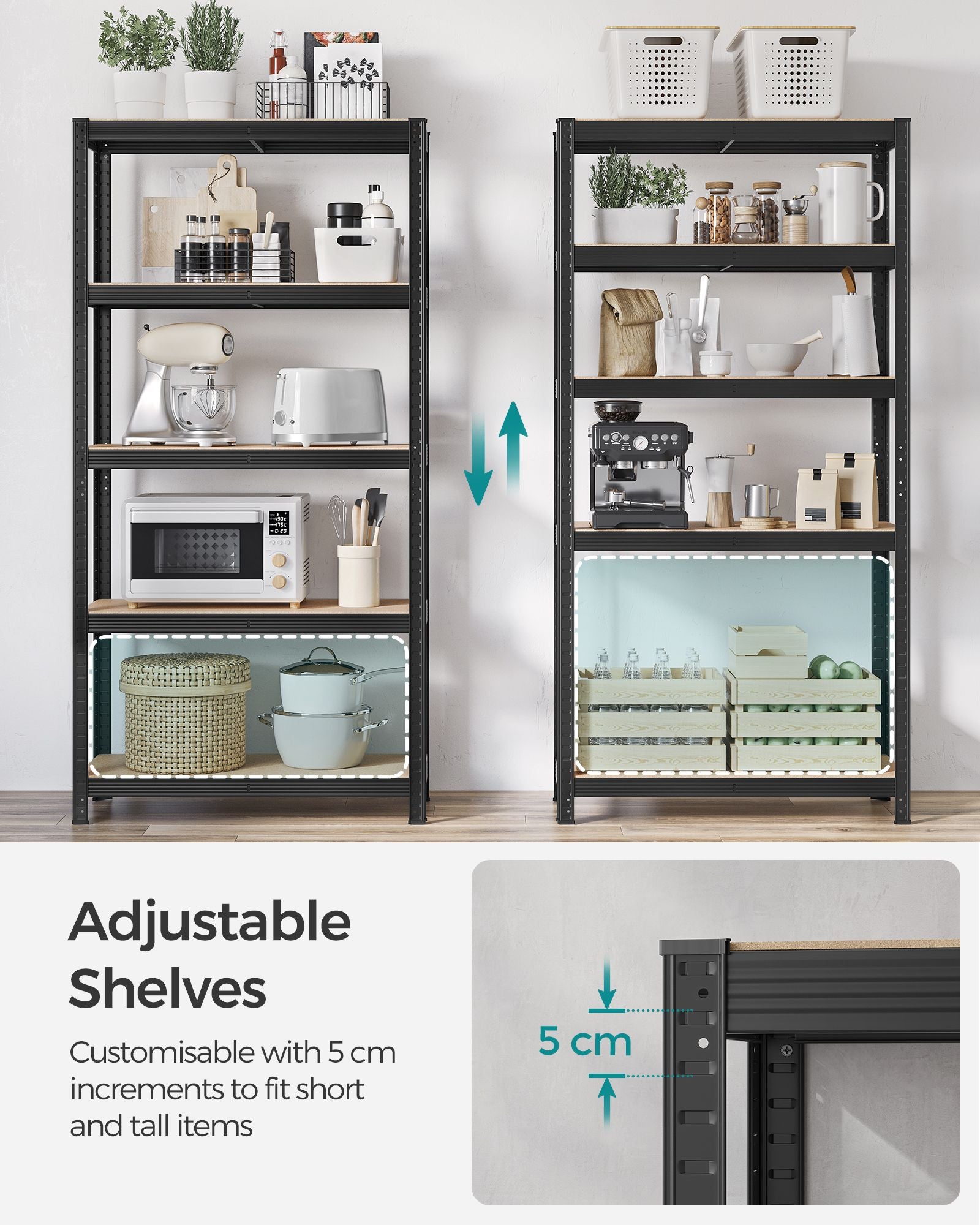 Set of 2 Silver Garage Shelving - image 81
