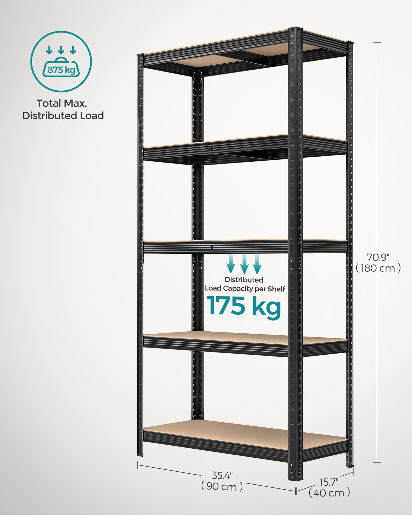 Set of 2 Silver Garage Shelving - image 84