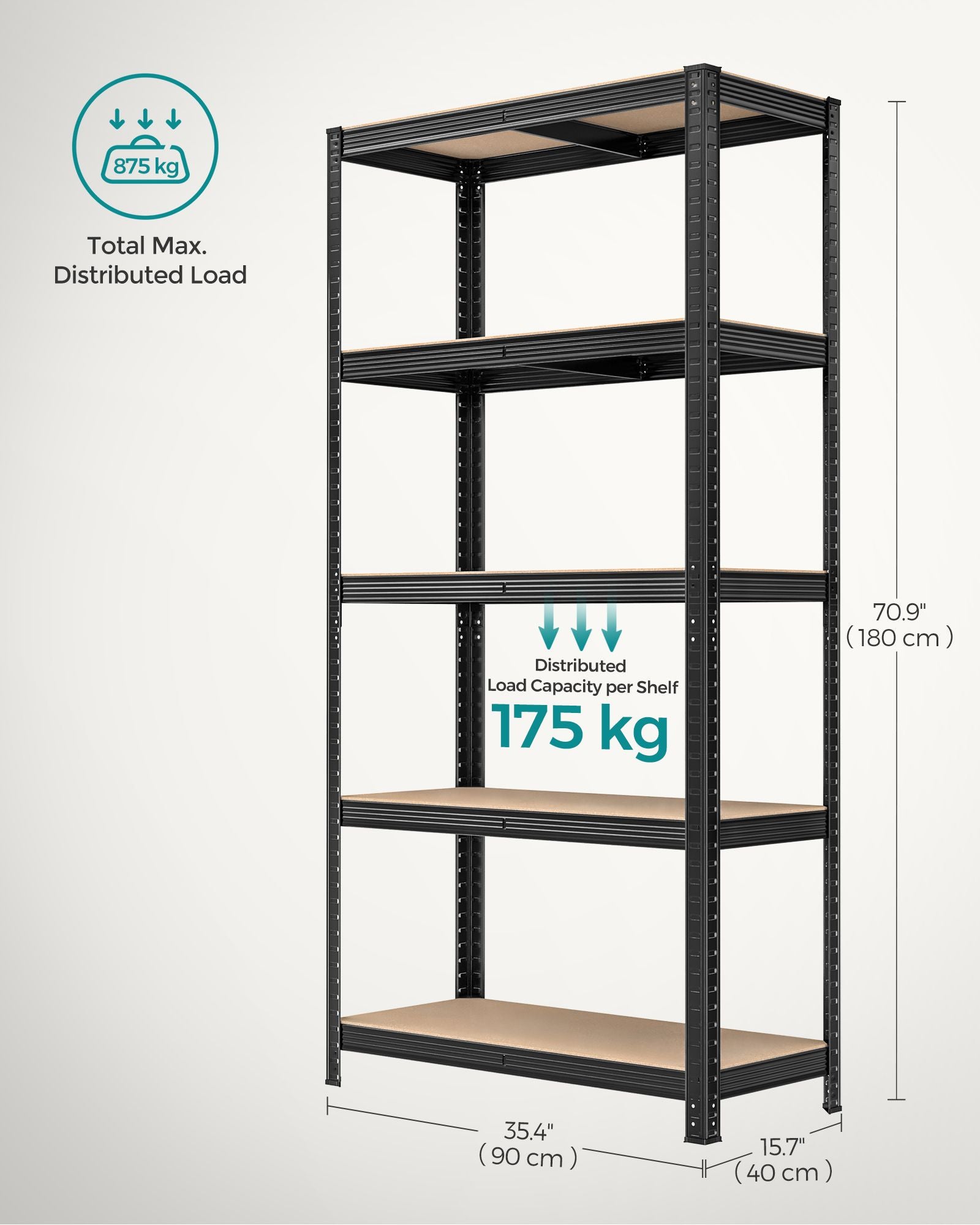 Set of 2 Silver Garage Shelving - image 84