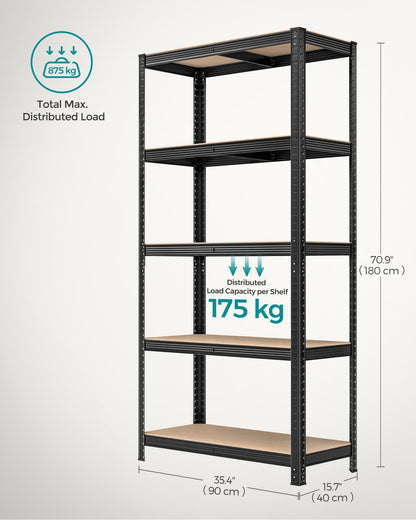 Set of 2 Silver Garage Shelving - image 84