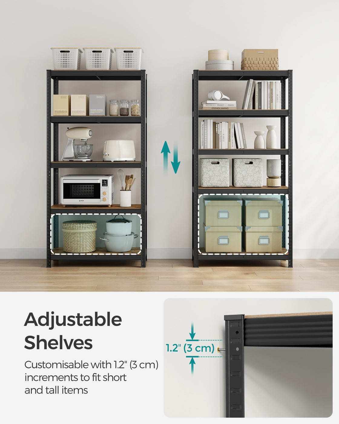 Set of 2 Silver Garage Shelving - image 44