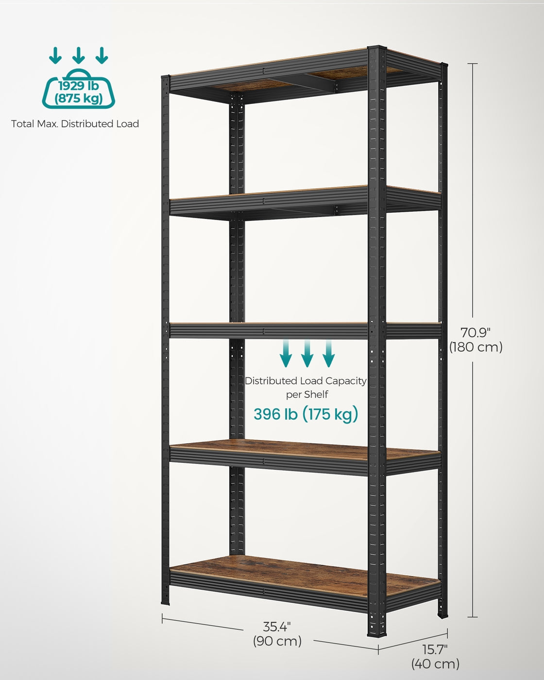 Set of 2 Silver Garage Shelving - image 47
