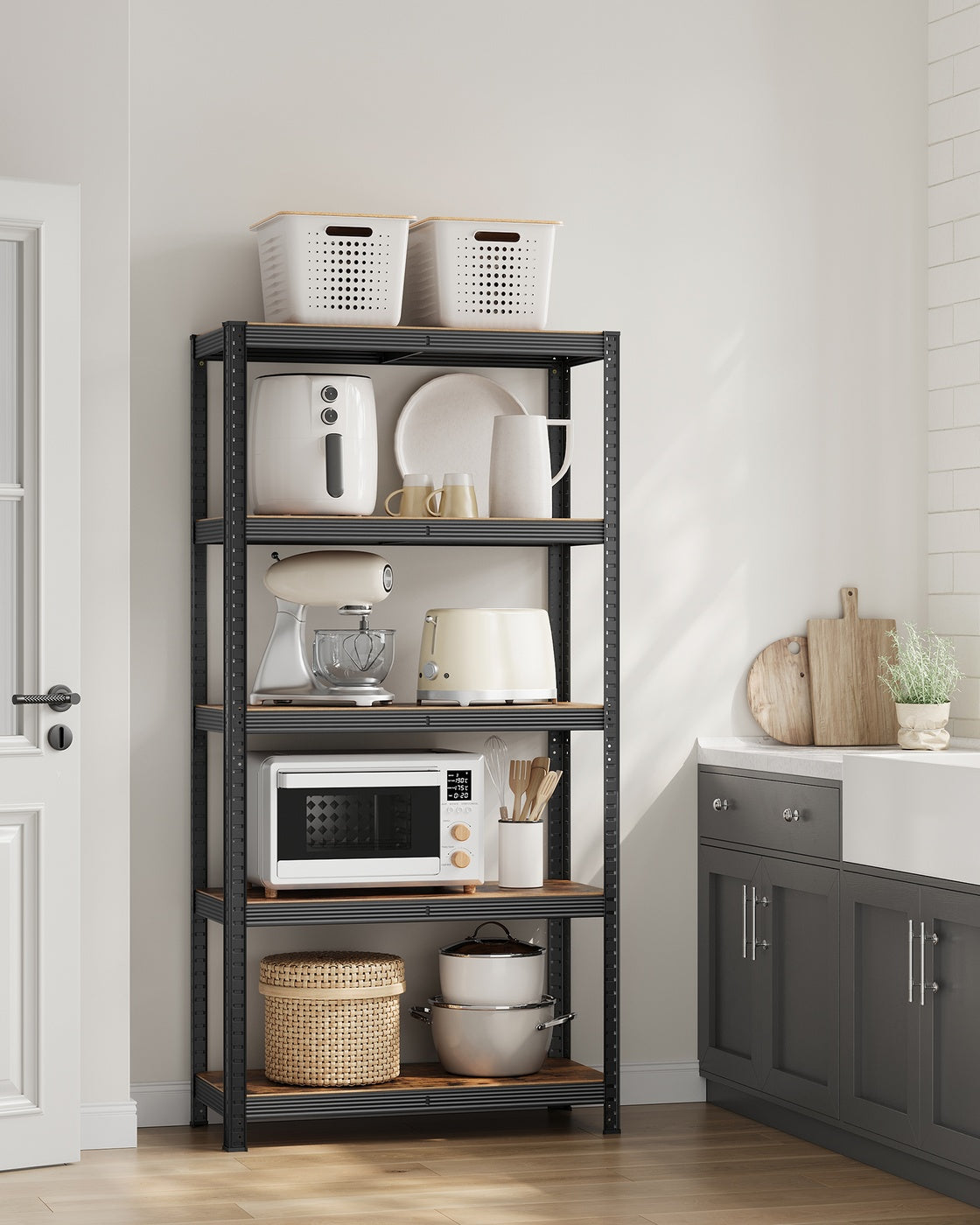 Set of 2 Silver Garage Shelving - image 49