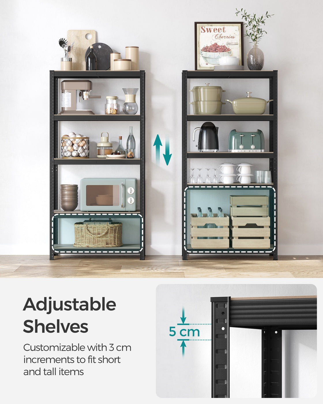 Set of 2 Silver Garage Shelving - image 24