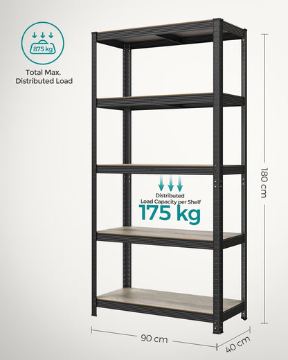 Set of 2 Silver Garage Shelving - image 27