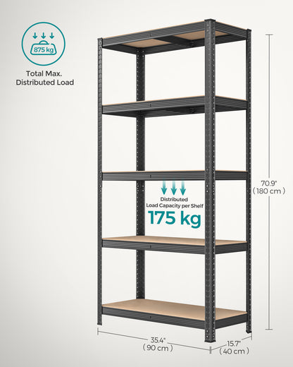 Set of 2 Silver Garage Shelving - image 57