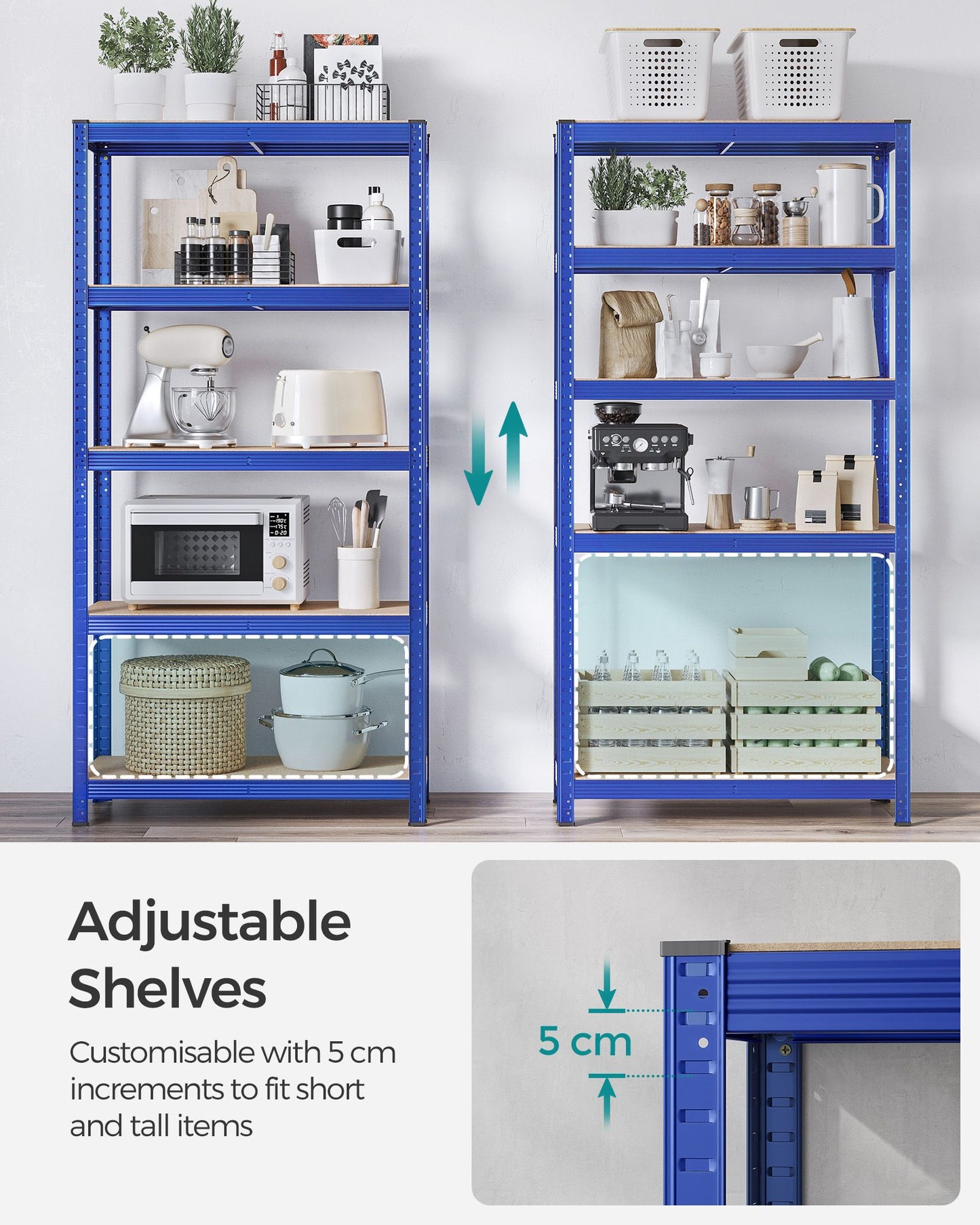 Set of 2 Silver Garage Shelving - image 72