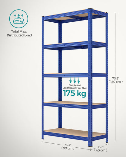 Set of 2 Silver Garage Shelving - image 75