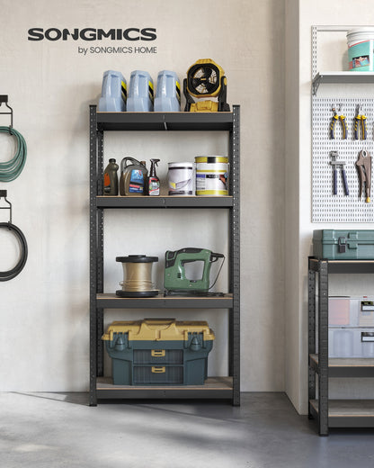 4-Tier Shelving Unit with 520 kg Capacity Black - image 23