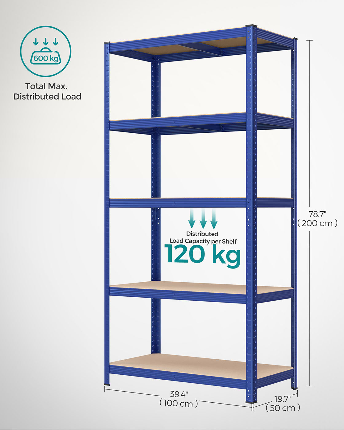 Set of 2 Silver Garage Shelving - image 94