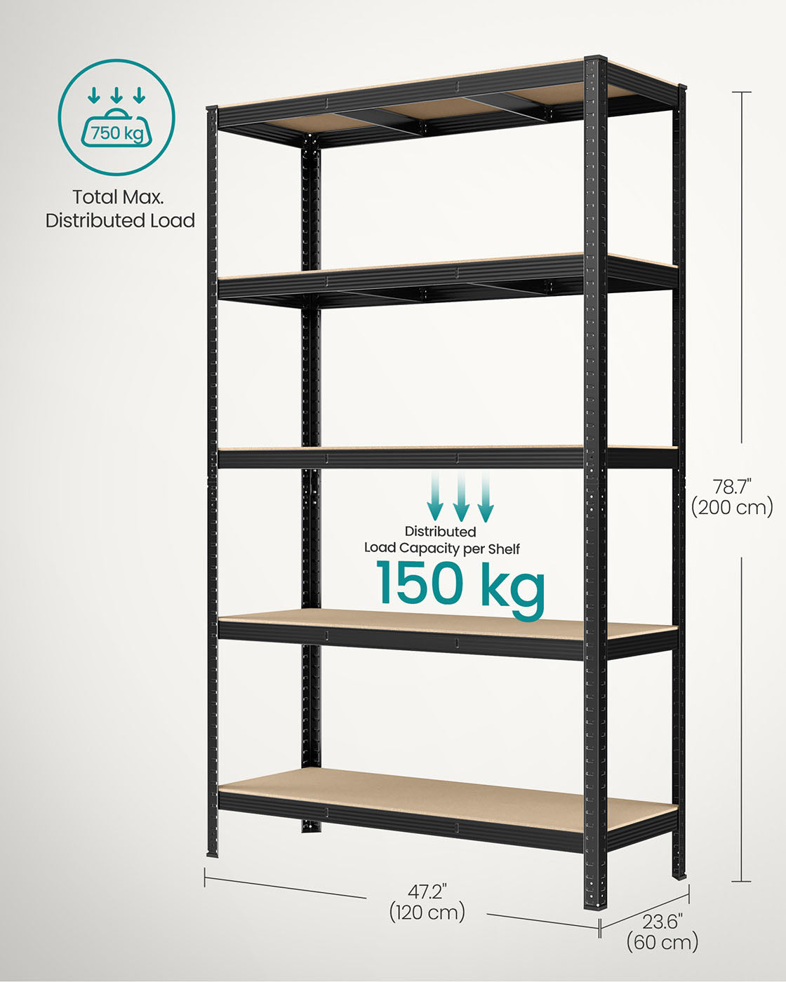 Set of 2 Silver Garage Shelving - image 103