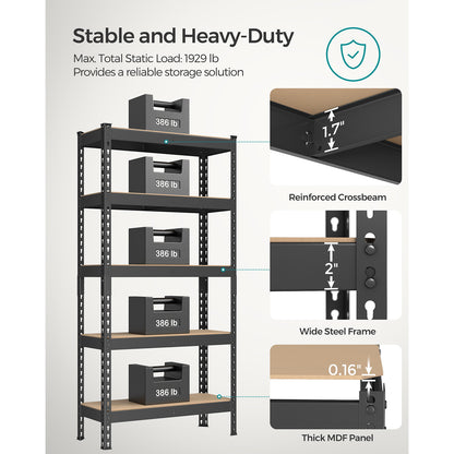 5-Tier Garage Storage Shelf - HWLEXTRA 