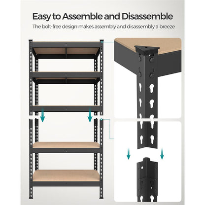 5-Tier Storage Shelves Set of 2