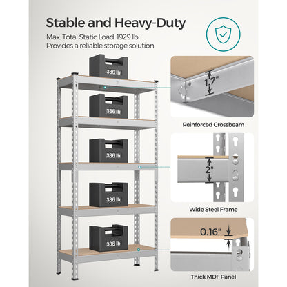 5-Tier Garage Storage Shelf - HWLEXTRA 
