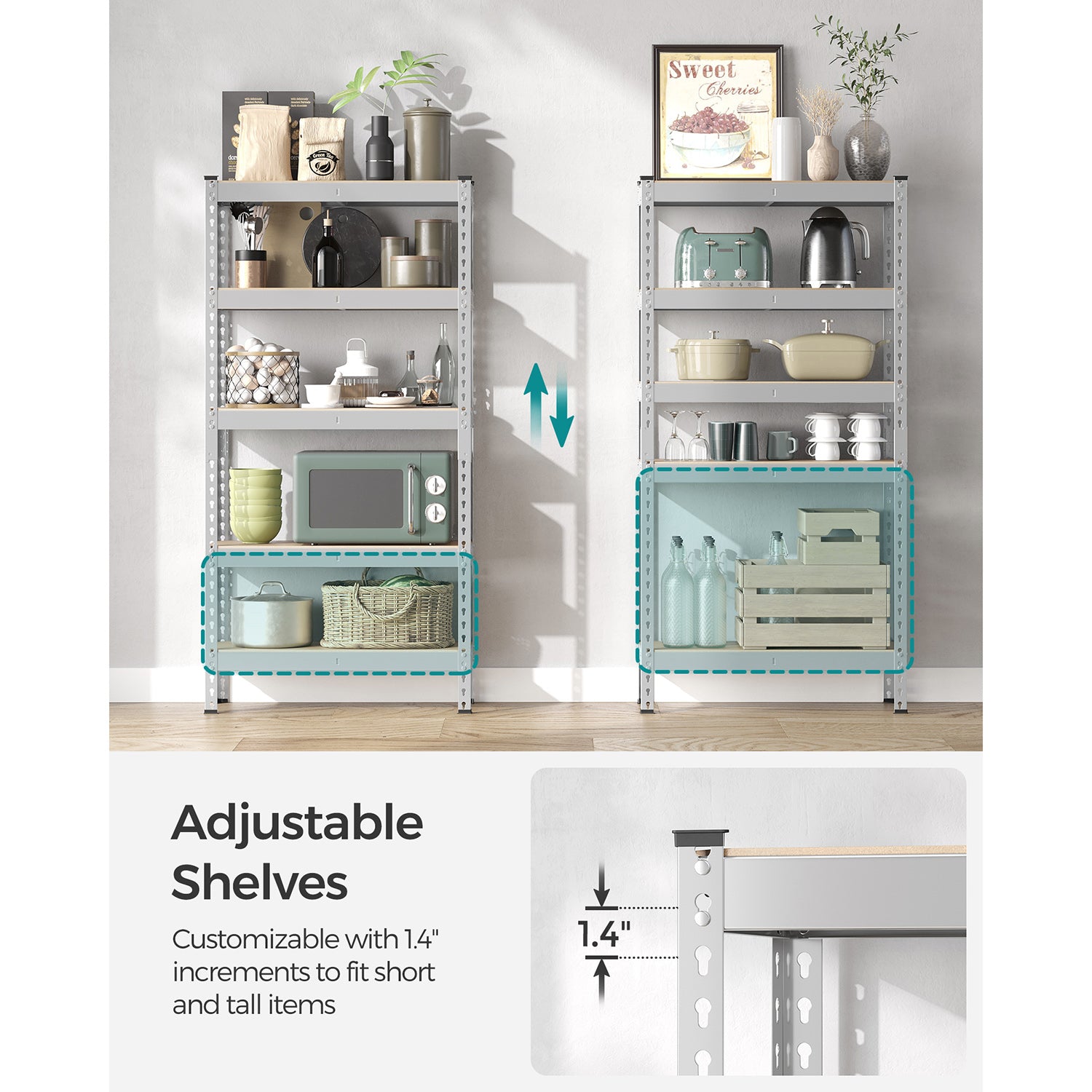 5-Tier Garage Storage Shelf - HWLEXTRA 